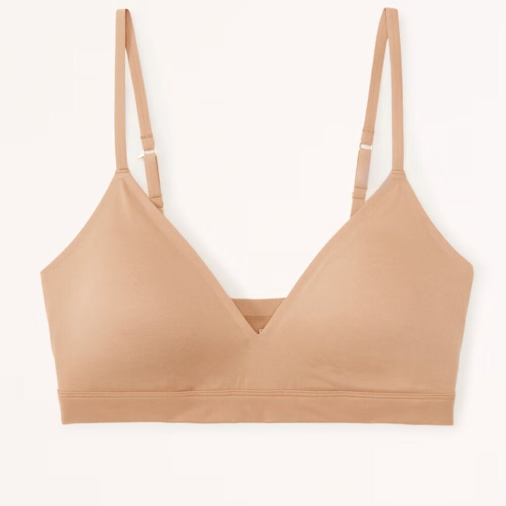 Abercrombie Next to Naked Tan/Nude Triangle Bralette